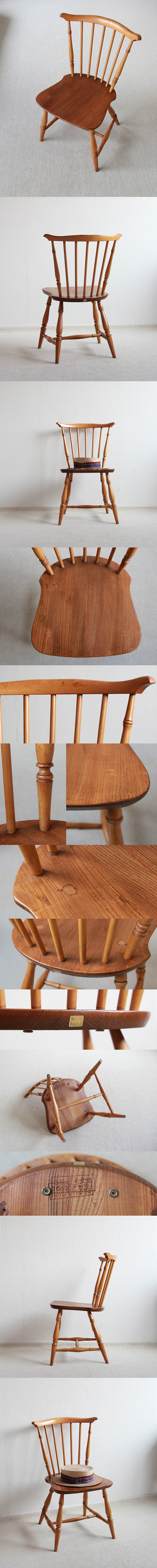 イギリス ヴィンテージ アーコール ダイニングチェア 木製椅子 ercol 家具 「ウィンザーチェア」K-165