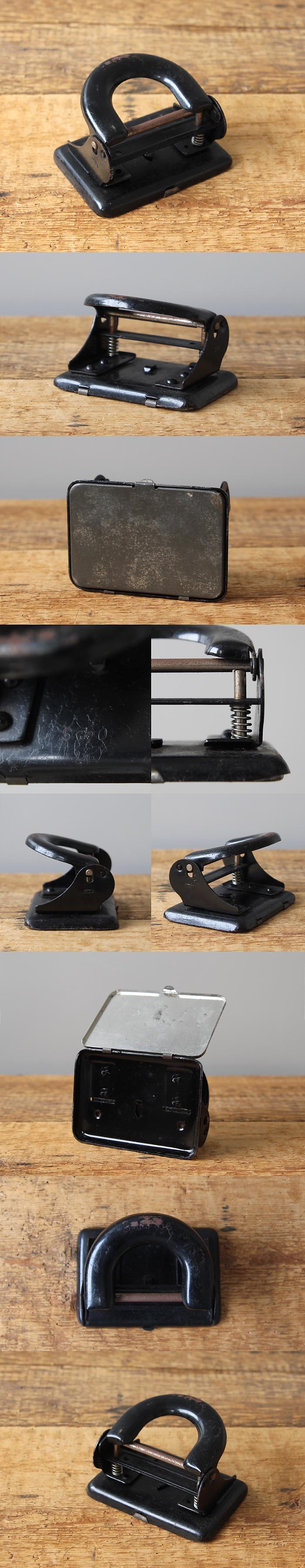 イギリス アンティーク ペーパーパンチ 文具 穴あけパンチ インテリア 雑貨 店舗什器 K-471