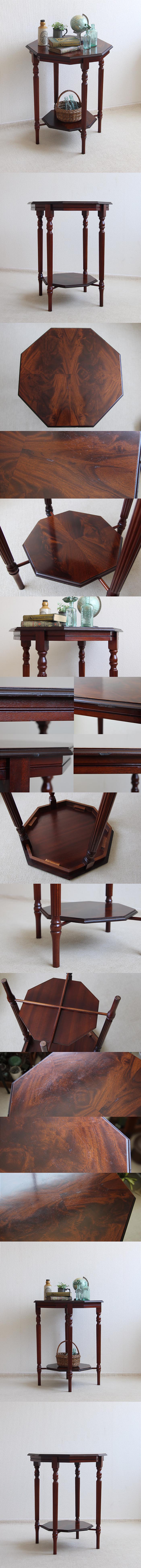 イギリス アンティーク オクタゴン オケージョナルテーブル K-617