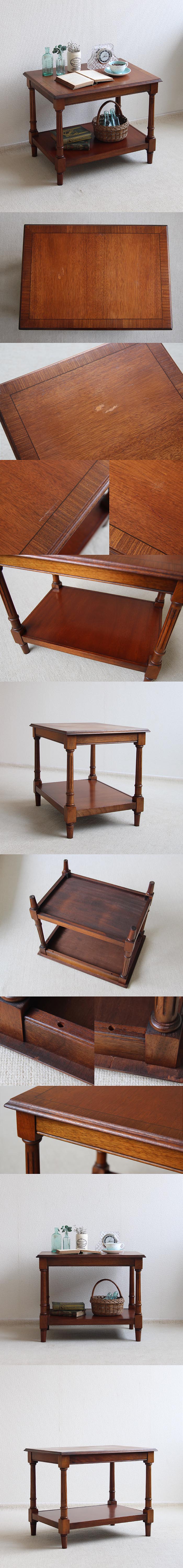 イギリス アンティーク調 コーヒーテーブル ローテーブル 飾り台 インテリア 家具 店舗什器 K-620