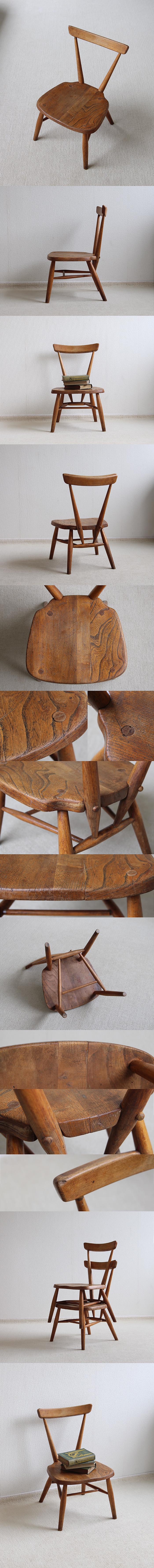 イギリス アンティーク ERCOL（アーコール）スクールチェア 学校椅子 インテリア 店舗什器 ディスプレイ 家具 K-867