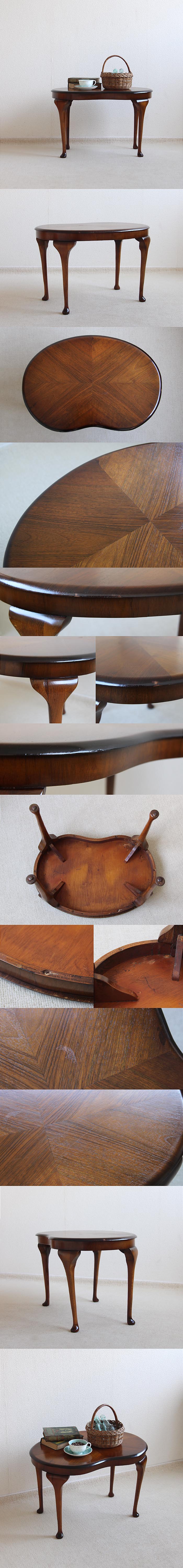 イギリス アンティーク 猫脚コーヒーテーブル マホガニー キドニーテーブル インテリア 店舗什器 ディスプレイ 家具 K-888