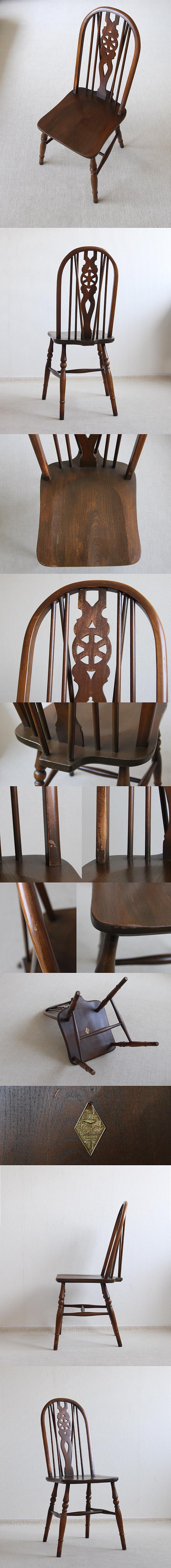 イギリス アンティーク調 Old Charm ホイールバックチェア インテリア 店舗什器 ディスプレイ ビンテージ 家具 K-896