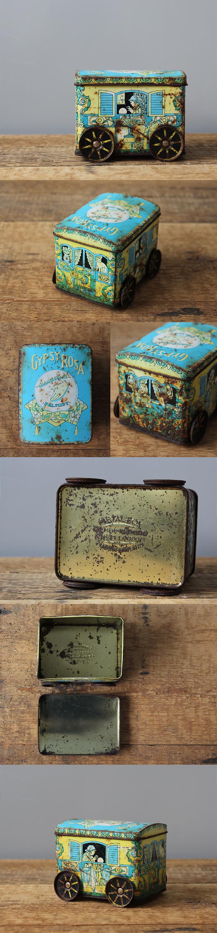 レア！ 1940’ｓ レニーレノックス ビンテージ 貯金箱 アドバタイジング Kennedy ビンテージ タックルボックス ｜ glow ANTIQUES