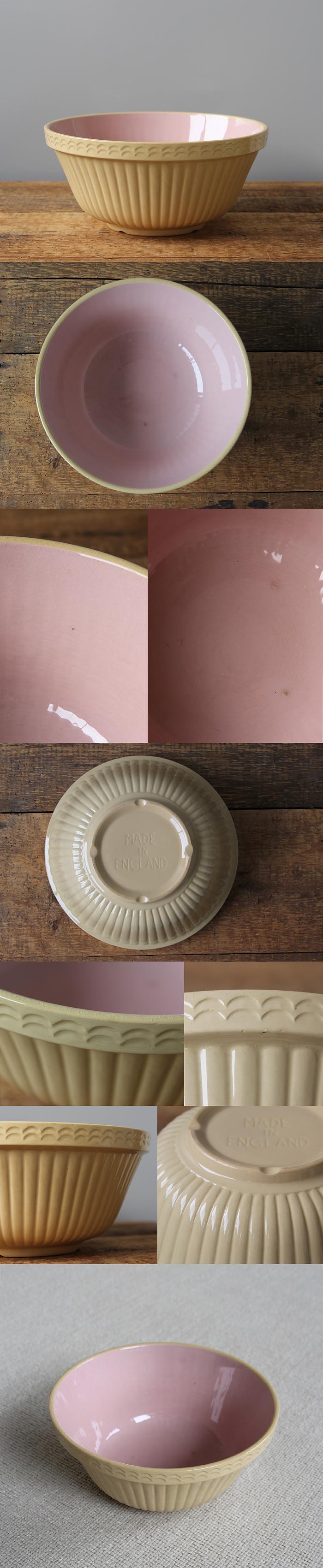 イギリスアンティーク　ミキシングボウル イギリス アンティーク ミキシングボウル 陶器 調理道具