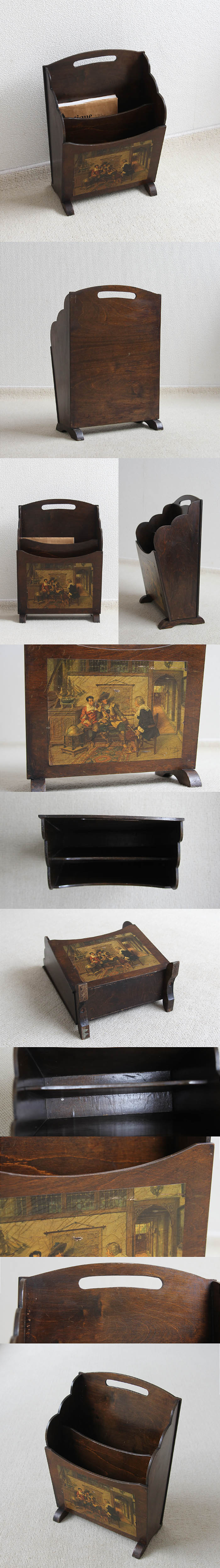 イギリスアンティーク　マガジンラック Magazine Rack / マガジンラック〈収納・本棚・ディスプレイラック