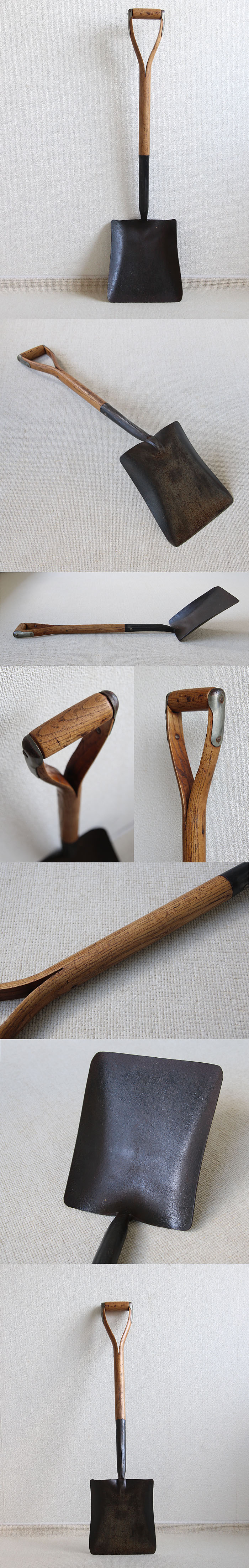 イギリス アンティーク シャベル スペード インテリア 農具 ディスプレイ 雑貨 店舗什器「ガーデンオーナメント」Q-029