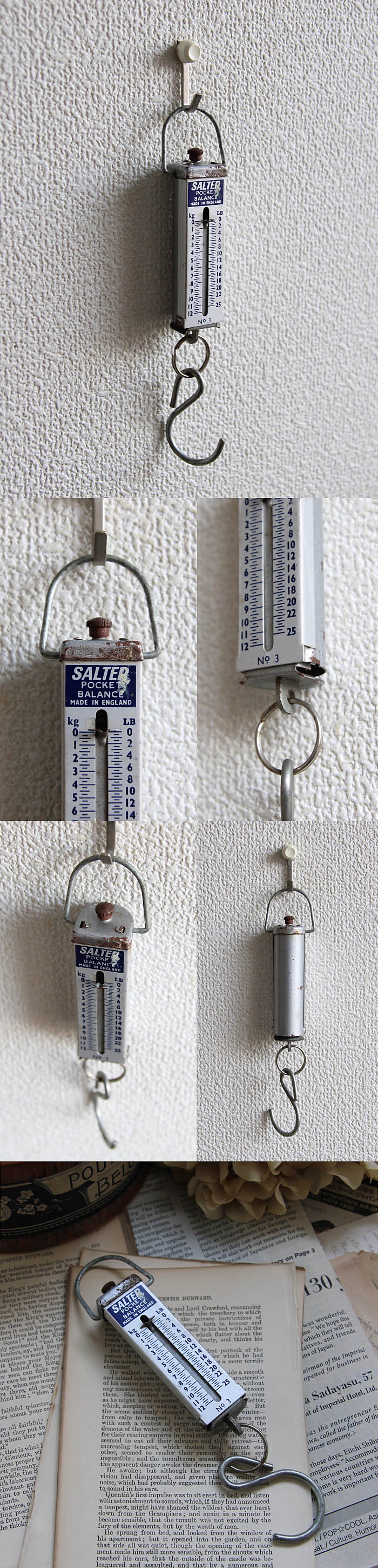 イギリス ヴィンテージ ソルター ポケットバランス インテリア 雑貨 店舗什器「SALTER POCKET BALANCE」Q-041