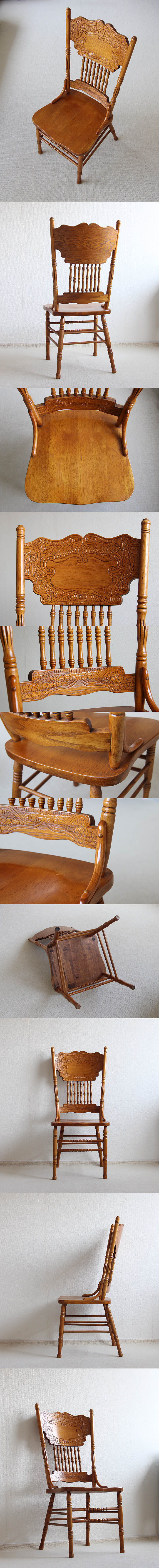 Shin-Lee ダイニングチェア 木製椅子 インテリア オーク 家具 アジアン カントリー 店舗什器「ハイバックチェア」Q-071