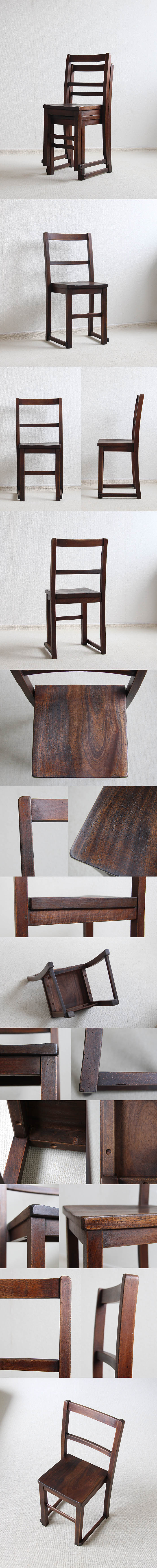 イギリス アンティーク スクールチェア 学校椅子 チャイルドチェア インテリア 家具 店舗什器「スタッキング可能」Q-183