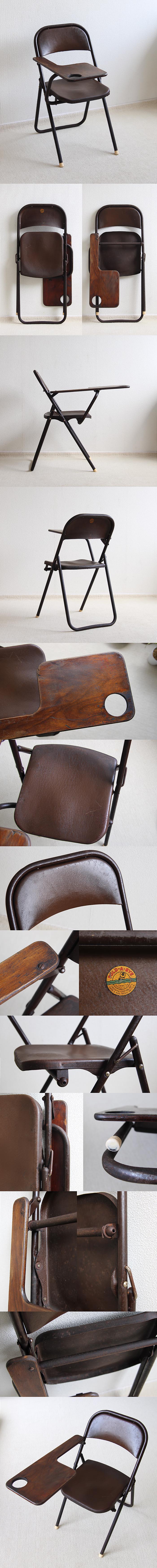 イギリス アンティーク フォールディングチェア FOLD-A-BYE 木製 家具 インテリア ヴィンテージ 店舗什器【折りたたみ椅子】Q-269