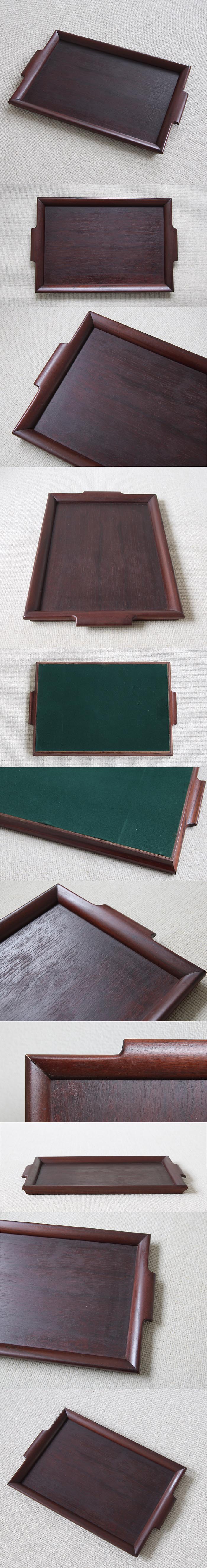 イギリス ヴィンテージ ティートレイ 木製 お盆 持ち手付きインテリア アンティーク 店舗什器【ウッドトレイ】Q-296