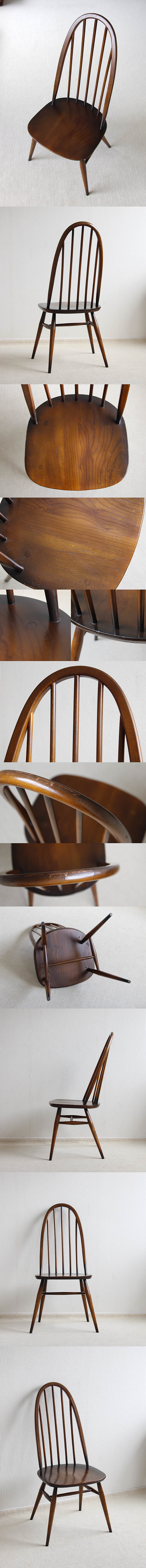 イギリス ヴィンテージ アーコールチェア ercol 木製椅子 エルム材 家具 インテリア 店舗什器「クエーカーチェア」 Q-652