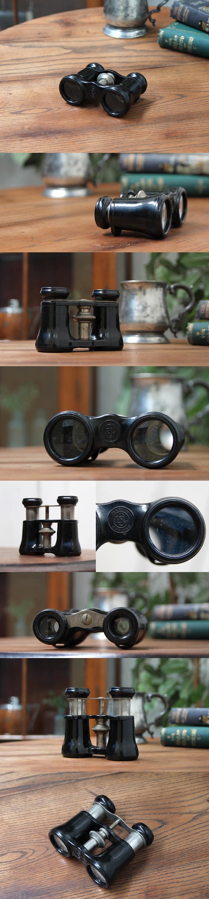 アンティーク双眼鏡 ビンテージ望遠鏡 インテリア置物 双眼鏡