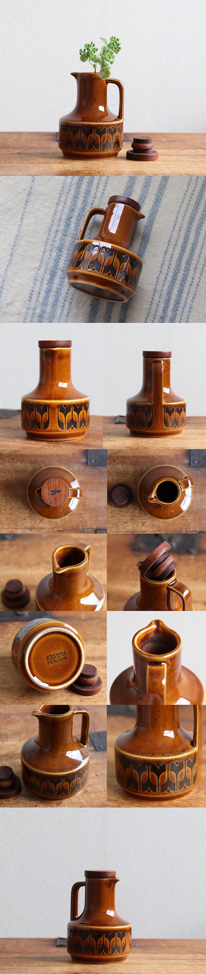 ホーンジー イギリス70's オイル & ビネガーセット イギリス ビンテージ ホーンジー ビネガーポット/ジャグ/エアルーム