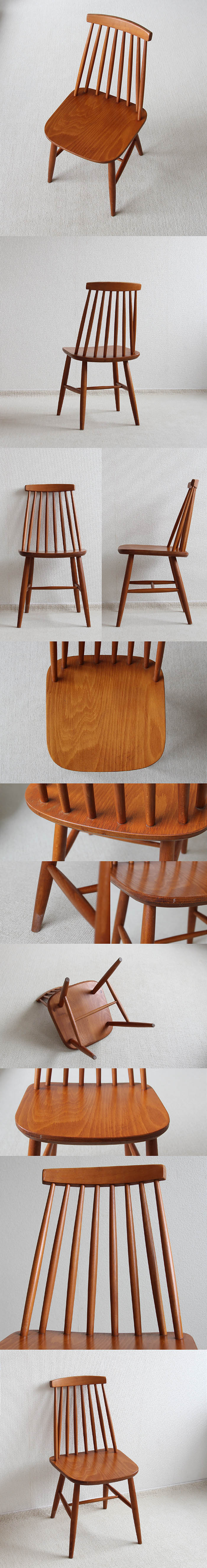 イギリス ビンテージ ダイニングチェア ウィンザーチェア 木製椅子 北欧 家具 V-264