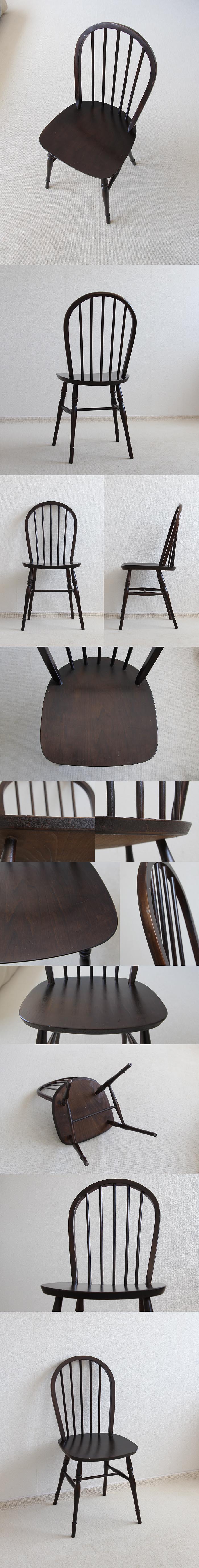 イギリス ヴィンテージ キッチンチェア 木製椅子 英国 家具「フープバックチェア」V-380
