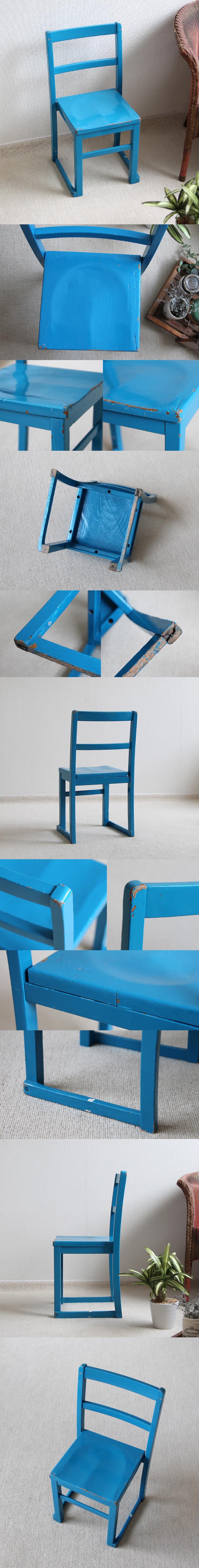 イギリス アンティーク ペイントチャイルドチェア/子供椅子/スクールチェア【置いておくだけで可愛い小さな椅子】Y-132