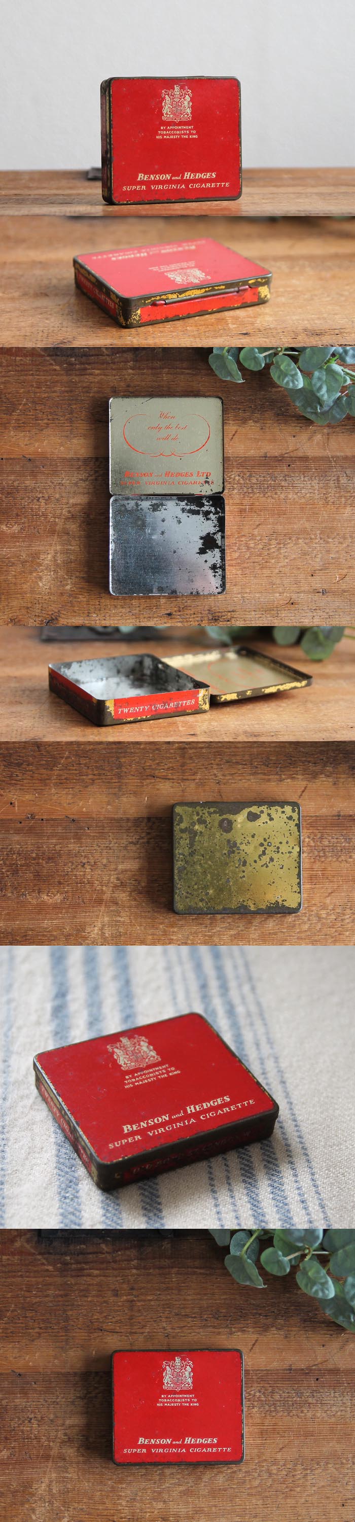 イギリス アンティーク ベンソン ヘッジス タバコ缶 シガレットケース 煙草 ブリキ Tin Benson And Hedges Y イギリス アンティーク ベンソン ヘッジス タバコ缶 シガレットケース 煙草 ブリキ Tin Benson And Hedges Y