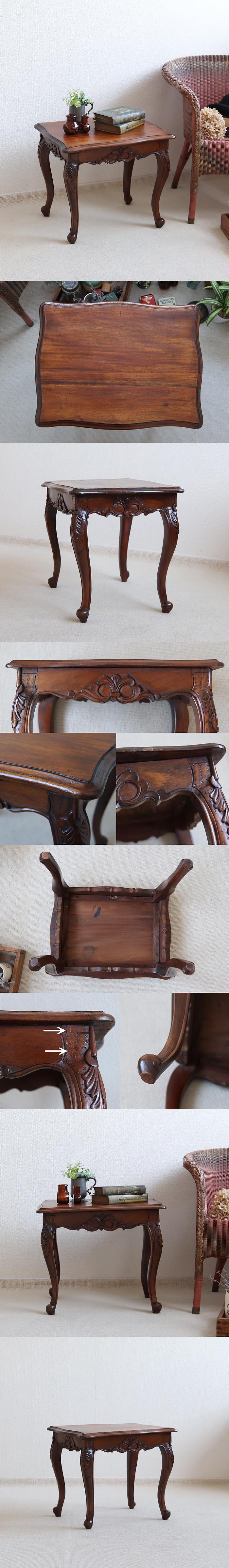 イギリス アンティーク 猫脚サイドテーブル/ローテーブル/店舗什器